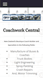 Mobile Screenshot of coachworkcentral.co.nz